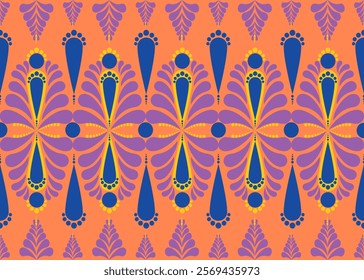 Geometric Mandala ornament pattern design for background , wallpaper, carpet, fabric print.