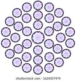 geometric mandala ornament.vintage decorative elements.vector illustration