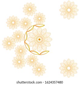 geometric mandala ornament.vintage decorative elements.vector illustration
