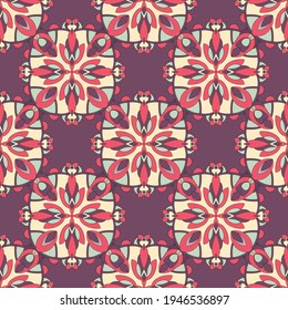 Geometric mandala pattern. Outline hand drawn illustration of Geometric mandala vector pattern for web design