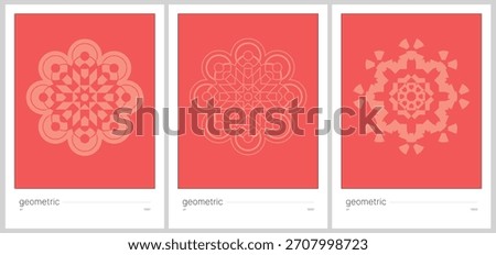 Geometric Mandala Pattern Set – Modern Abstract Vector Art Collection