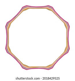 Geometric mandala - Radial, Circular Motif icon, symbol. Radiating shape, logo