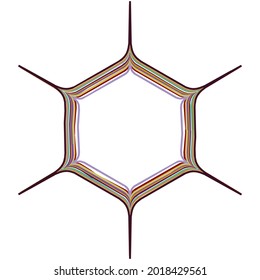 Geometric mandala - Radial, Circular Motif icon, symbol. Radiating shape, logo