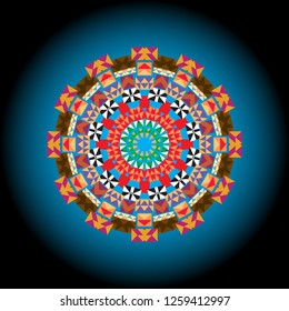 Geometric Mandala Sacred Circle Art