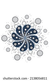 Geometric mandala seamless vector pattern