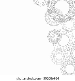 Geometric mandala shapes background