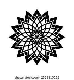 Geometric Mandala - Symmetrical Sacred Patterns for Balance and Harmony