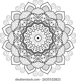Geometric Mandala Vector Illustration – Calm, Balanced, and Artistic