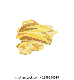 geometric map andora illustration creative design