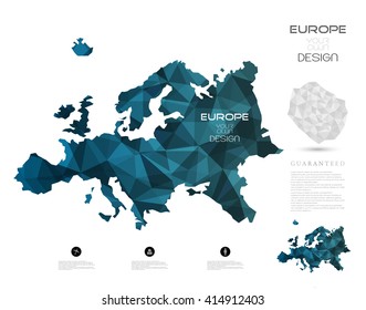 Geometric map - polygonal - geometric - Europe