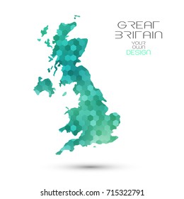 Geometric map - polygonal - Great Britain
