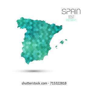 Geometric map - polygonal - Spain