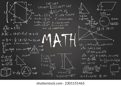 geometric math and physics formulas vector