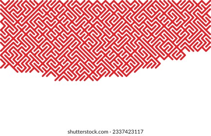 Geometric maze pattern, Illustration for fabric, wallpaper, and decorative background