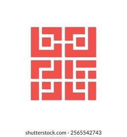 geometric maze. square maze. maze clipart