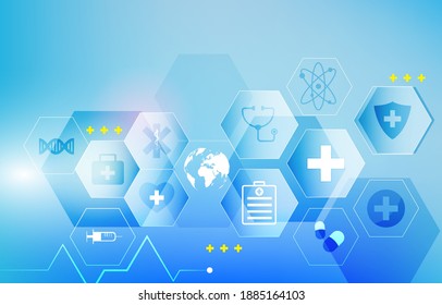 geometric medical icon.abstract vector wallpaper