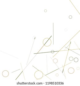 Geometric Memphis Background. Black and White Simple Pattern for Postcard, Print, Banner or Poster. Modern Abstract Background with Rings and Lines. Vector Texture in Trendy Minimalistic Style