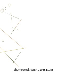 Geometric Memphis Background. Black and White Simple Pattern for Postcard, Print, Banner or Poster. Modern Abstract Background with Rings and Lines. Vector Texture in Trendy Minimalistic Style
