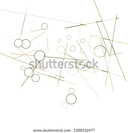 Geometric Memphis Background. Black and White Simple Pattern for Postcard, Print, Banner or Poster. Modern Abstract Background with Rings and Lines. Vector Texture in Trendy Minimalistic Style