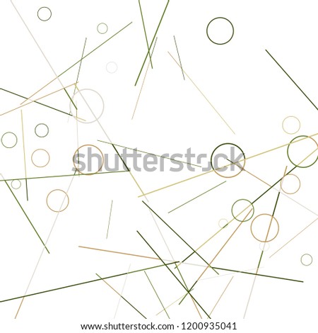 Geometric Memphis Background. Black and White Simple Pattern for Postcard, Print, Banner or Poster. Modern Abstract Background with Rings and Lines. Vector Texture in Trendy Minimalistic Style