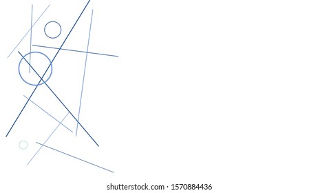 Geometric Memphis Background.  Modern Abstract Background with Rings and Lines. Vector Texture in Trendy Minimalistic Style
