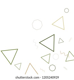 Geometric Memphis Background. Simple Pattern for Postcard, Print, Banner or Poster. Modern Abstract Background. Vector Texture in Trendy Minimalistic Style
