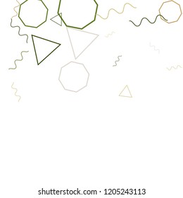 Geometric Memphis Background. Simple Pattern for Postcard, Print, Banner or Poster. Modern Abstract Background. Vector Texture in Trendy Minimalistic Style
