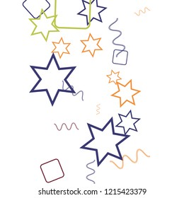 Geometric Memphis Background. Simple Pattern for Postcard, Print, Banner or Poster. Modern Abstract Background. Vector Texture in Trendy Minimalistic Style
