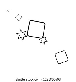 Geometric Memphis Background. Simple Pattern for Postcard, Print, Banner or Poster. Modern Abstract Background. Vector Texture in Trendy Minimalistic Style
