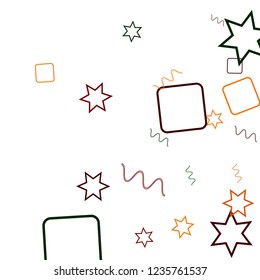 Geometric Memphis Background. Simple Pattern for Postcard, Print, Banner or Poster. Modern Abstract Background. Vector Texture in Trendy Minimalistic Style