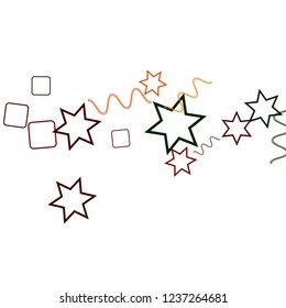 Geometric Memphis Background. Simple Pattern for Postcard, Print, Banner or Poster. Modern Abstract Background. Vector Texture in Trendy Minimalistic Style
