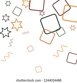 Geometric Memphis Background. Simple Pattern for Postcard, Print, Banner or Poster. Modern Abstract Background. Vector Texture in Trendy Minimalistic Style