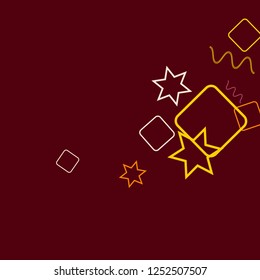 Geometric Memphis Background. Simple Pattern for Postcard, Print, Banner or Poster. Modern Abstract Background. Vector Texture in Trendy Minimalistic Style
