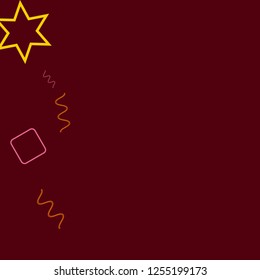 Geometric Memphis Background. Simple Pattern for Postcard, Print, Banner or Poster. Modern Abstract Background. Vector Texture in Trendy Minimalistic Style
