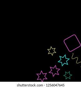 Geometric Memphis Background. Simple Pattern for Postcard, Print, Banner or Poster. Modern Abstract Background. Vector Texture in Trendy Minimalistic Style
