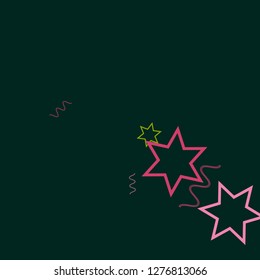 Geometric Memphis Background. Simple Pattern for Postcard, Print, Banner or Poster. Modern Abstract Background. Vector Texture in Trendy Minimalistic Style
