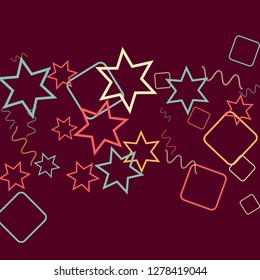 Geometric Memphis Background. Simple Pattern for Postcard, Print, Banner or Poster. Modern Abstract Background. Vector Texture in Trendy Minimalistic Style
