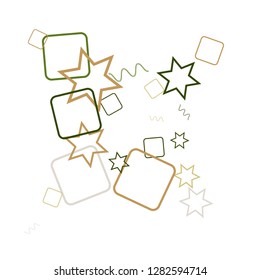 Geometric Memphis Background. Simple Pattern for Postcard, Print, Banner or Poster. Modern Abstract Background. Vector Texture in Trendy Minimalistic Style
