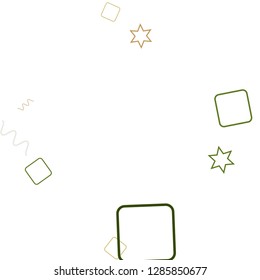 Geometric Memphis Background. Simple Pattern for Postcard, Print, Banner or Poster. Modern Abstract Background with Rings and Lines. Vector Texture in Trendy Minimalistic Style
