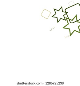 Geometric Memphis Background. Simple Pattern for Postcard, Print, Banner or Poster. Modern Abstract Background with Rings and Lines. Vector Texture in Trendy Minimalistic Style
