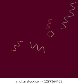 Geometric Memphis Background. Simple Pattern for Postcard, Print, Banner or Poster. Modern Abstract Background. Vector Texture in Trendy Minimalistic Style
