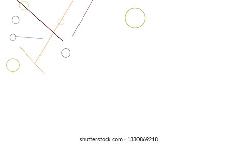 Geometric Memphis Background. Simple Pattern for Postcard, Print, Banner or Poster. Seamless texture. Modern Abstract Background with Rings and Lines. Vector Texture in Trendy Minimalistic Style
