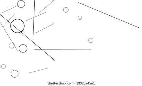 Geometric Memphis Background. Simple Pattern for Postcard, Print, Banner or Poster. Seamless texture. Modern Abstract Background with Rings and Lines. Vector Texture in Trendy Minimalistic Style
