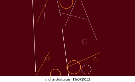 Geometric Memphis Background. Simple Pattern for Postcard, Print, Banner or Poster. Seamless texture. Modern Abstract Background with Rings and Lines. Vector Texture in Trendy Minimalistic Style

