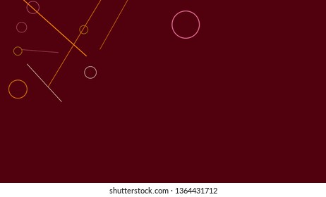 Geometric Memphis Background. Simple Pattern for Postcard, Print, Banner or Poster. Seamless texture. Modern Abstract Background with Rings and Lines. Vector Texture in Trendy Minimalistic Style
