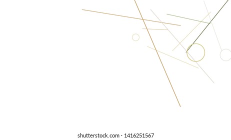 Geometric Memphis Background. Simple Pattern for Postcard, Print, Banner or Poster. Modern Abstract Background with Rings and Lines. Vector Texture in Trendy Minimalistic Style
