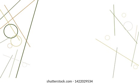 Geometric Memphis Background. Simple Pattern for Postcard, Print, Banner or Poster. Modern Abstract Background with Rings and Lines. Vector Texture in Trendy Minimalistic Style
