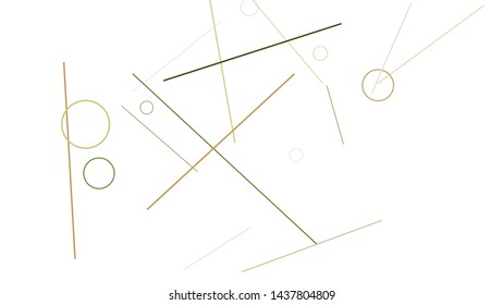 Geometric Memphis Background. Simple Pattern for Postcard, Print, Banner or Poster. Modern Abstract Background with Rings and Lines. Vector Texture in Trendy Minimalistic Style
