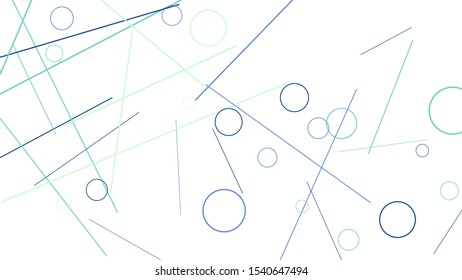 Geometric Memphis Background. Simple Pattern for Postcard, Print, Banner or Poster. Modern Abstract Background with Rings and Lines. Vector Texture in Trendy Minimalistic Style
