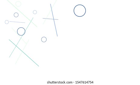 Geometric Memphis Background. Simple Pattern for Postcard, Print, Banner or Poster. Modern Abstract Background with Rings and Lines. Vector Texture in Trendy Minimalistic Style
